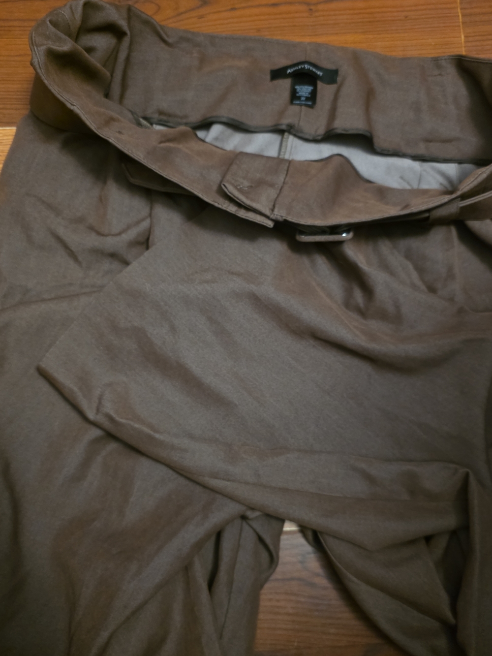 Ashley Stewart Brown Tailored Dress Pants Inseam 30